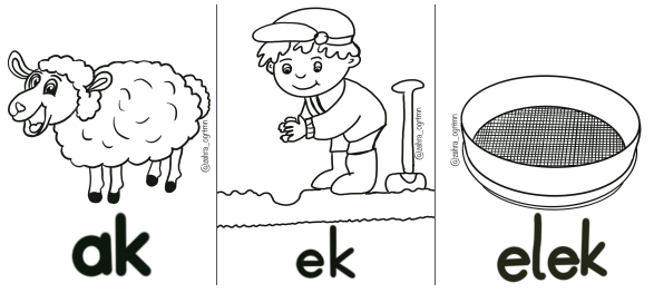 K Sesi Görselleri (Renksiz)